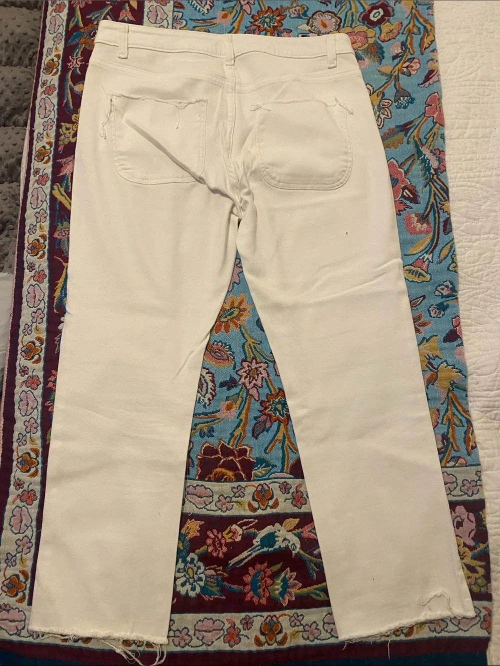Michael Kors Cream Straight-Leg Jeans